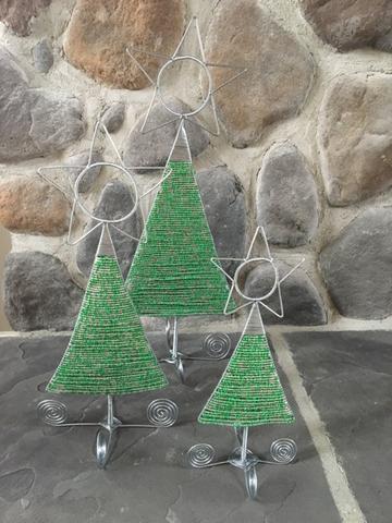 Christmas Trees - Beaded, Tabletop
